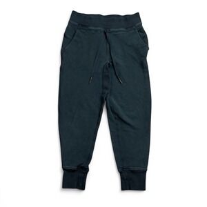 Lululemon Press Pause Jogger II Womens 6 Black Sweatpants 25.5" Inseam Gym Yoga